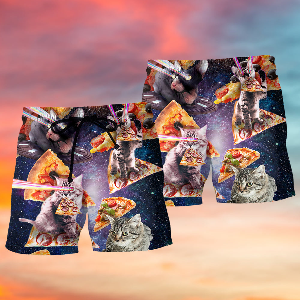 Pizza Cat Galaxy Fantasy – Beach Short