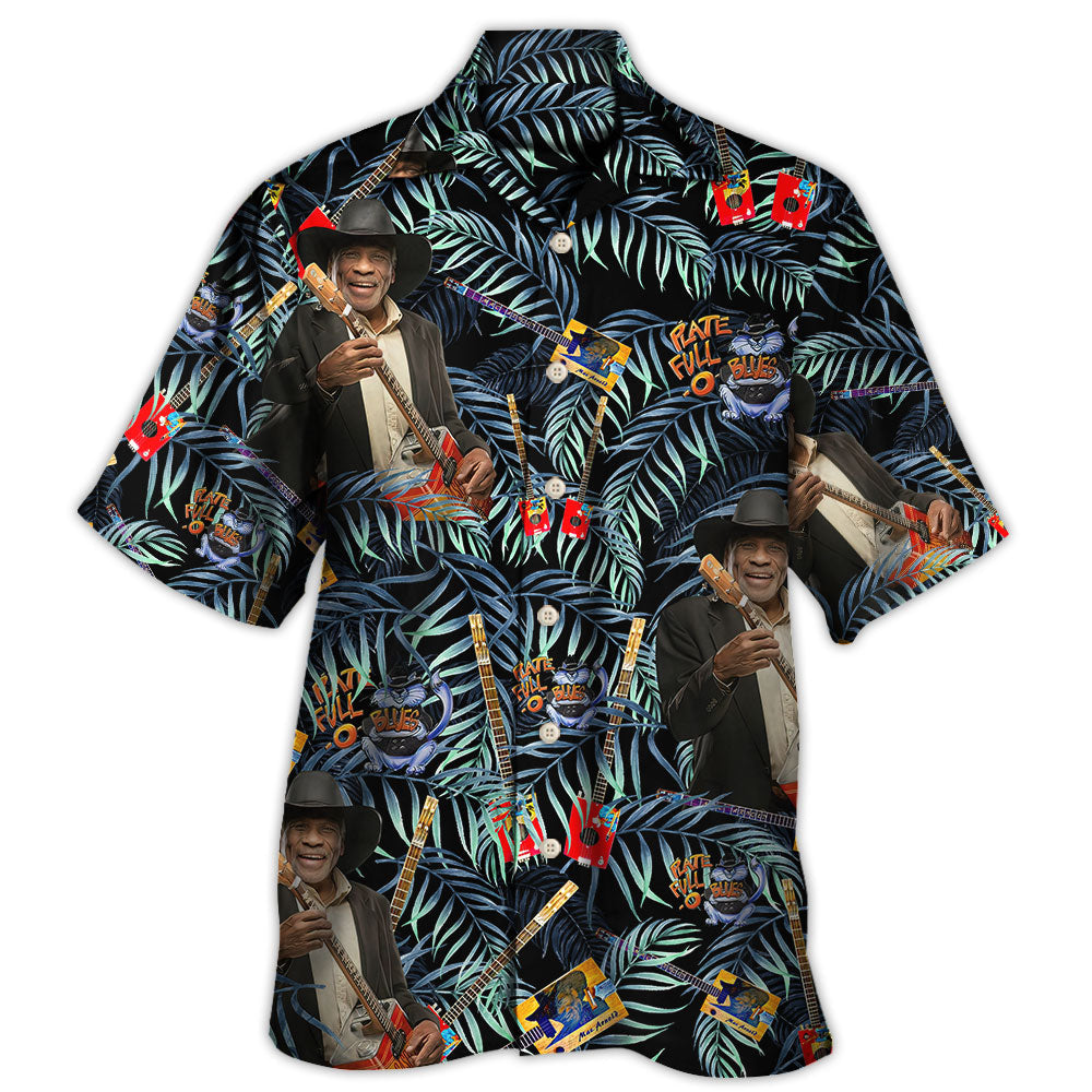 Vintage Blues Guitar Music Art – Hawaiian Shirt