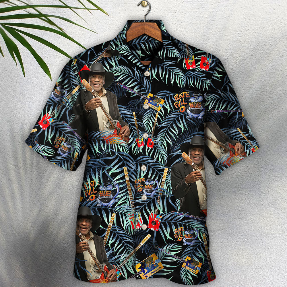 Vintage Blues Guitar Music Art – Hawaiian Shirt