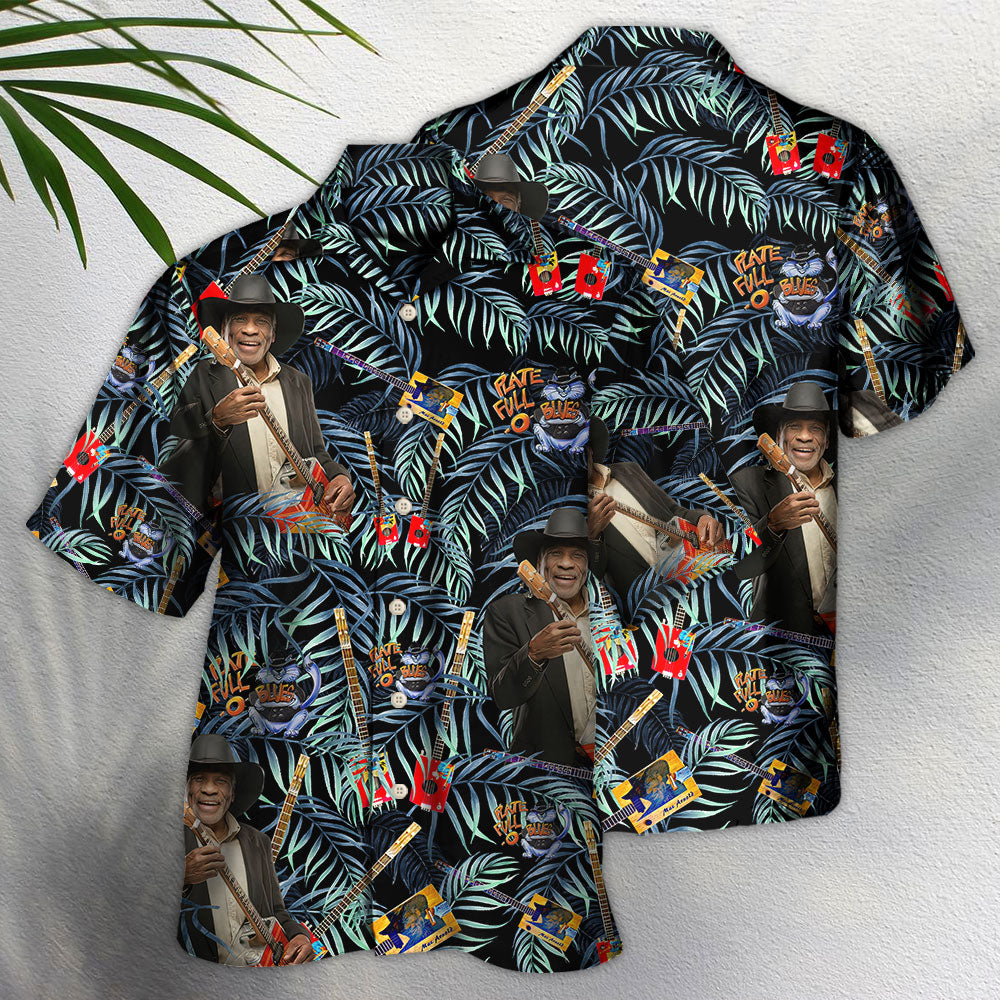 Vintage Blues Guitar Music Art – Hawaiian Shirt