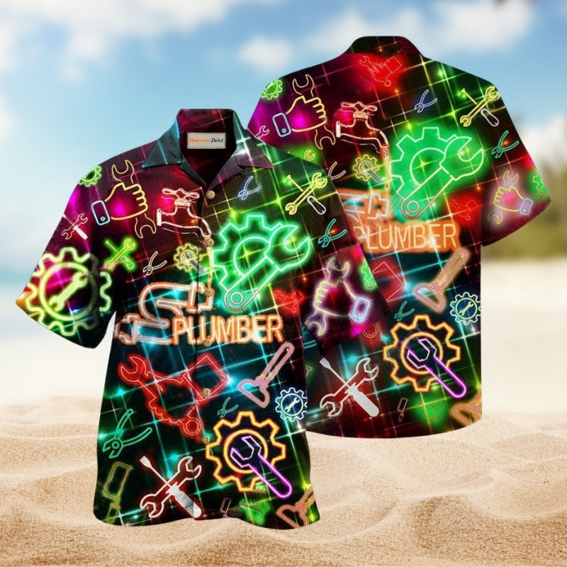 Plumber Amazing Neon Limited Edition – Hawaiian Shirt