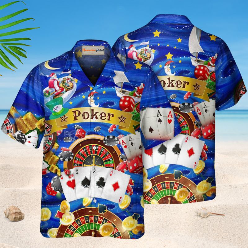 Poker Born To Play Style – Hawaiian Shirt