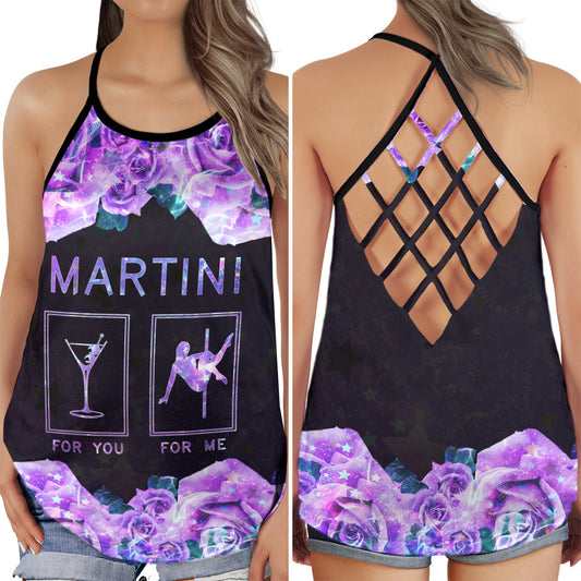 Pole Dance Martini Night Vibes - Hollow Tank Top
