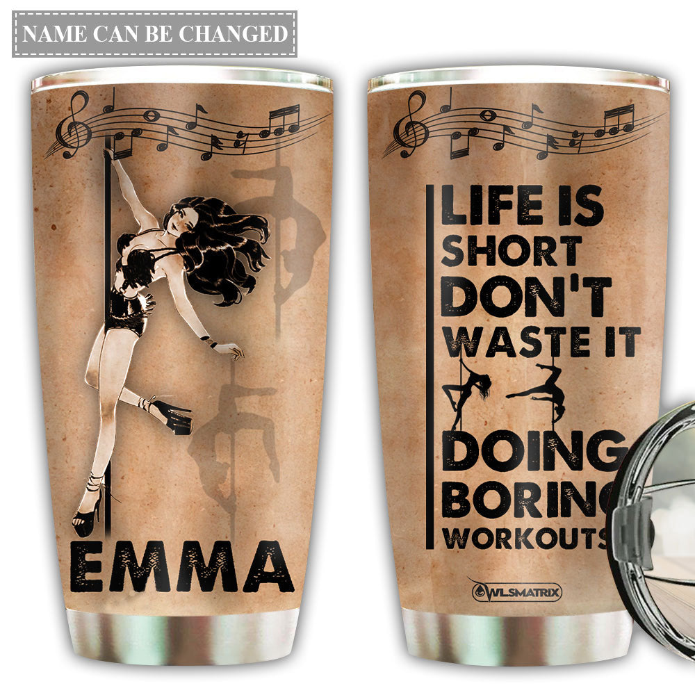 Pole Fitness In Warm Heart Personalized 20 Oz Tumbler