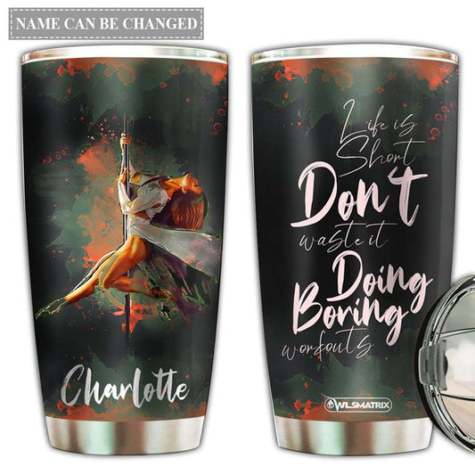 Pole Fitness In Lovely Heart Personalized 20 Oz Tumbler