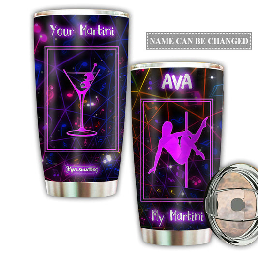 Pole Fitness In My Heart Purple Personalized 20 Oz Tumbler
