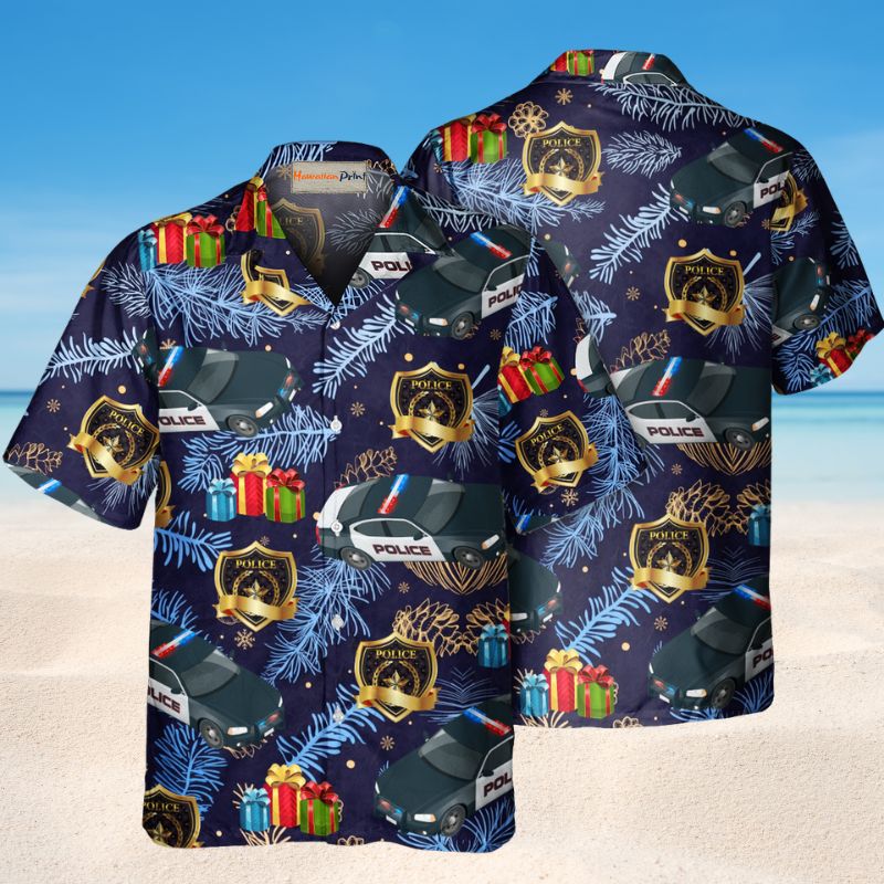Police Christmas Pattern Style – Hawaiian Shirt