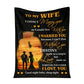 Police To My Husband Fathers Day Officer 50 x 60 Inch Flannel Blanket For Cozy Bedroom And Sofa Decor