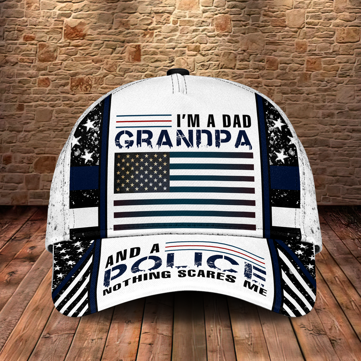Police Nothing Scares Me Blue Style – Classic Cap