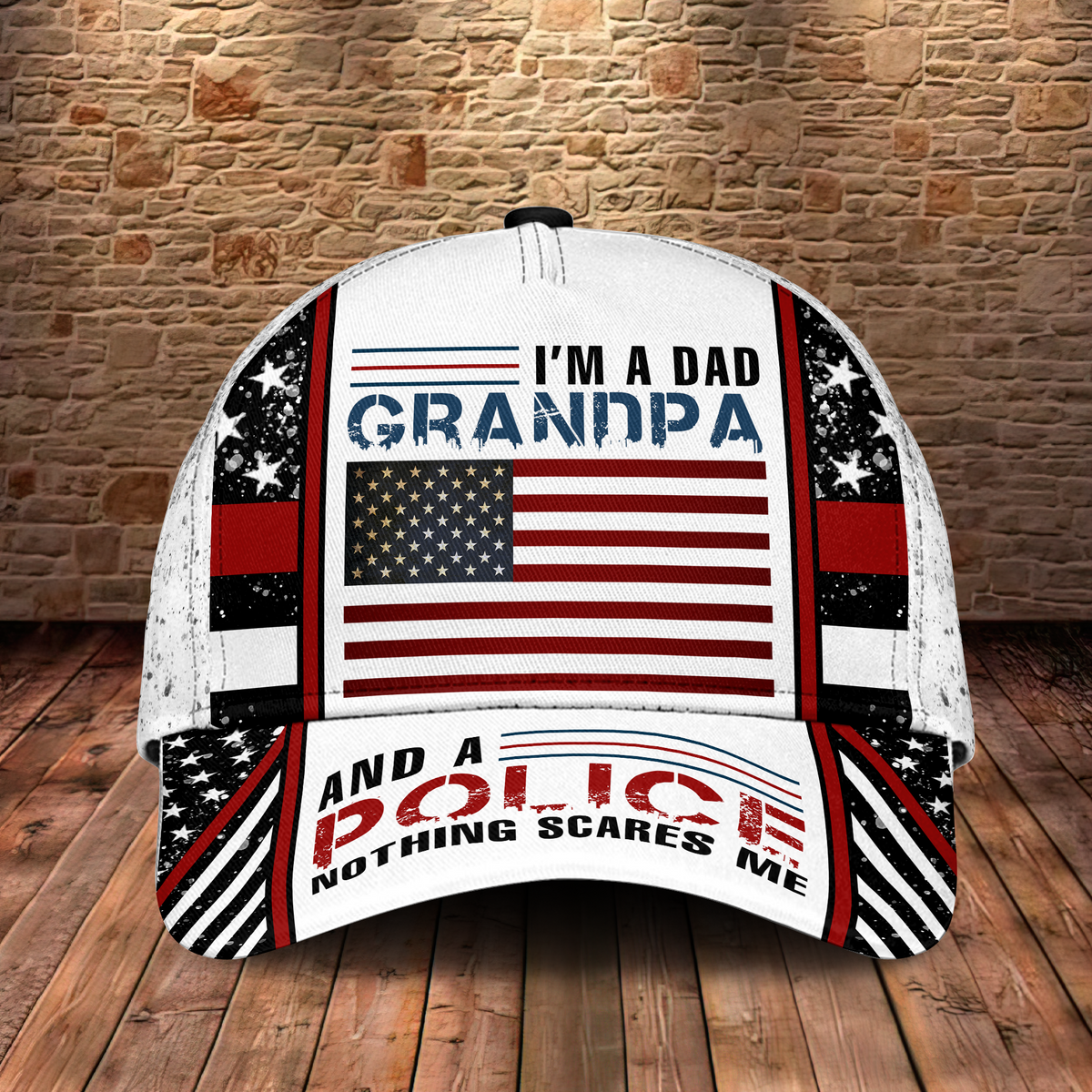 Police Nothing Scares Me Red Style – Classic Cap