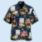 Police Tropical Floral Pattern – Hawaiian Shirt