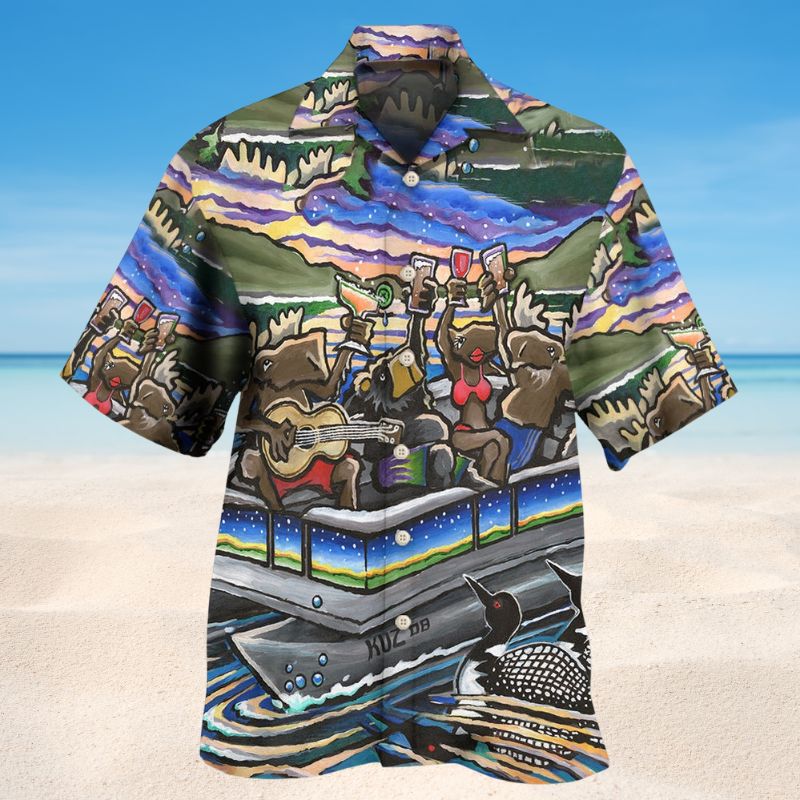 Pontoon Summer Vibes 5 – Hawaiian Shirt