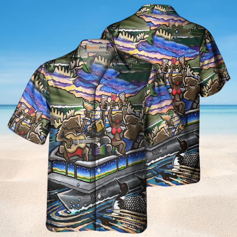 Pontoon Summer Vibes 5 – Hawaiian Shirt