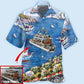 Pontoon Landscape Custom Photo Style – Hawaiian Shirt