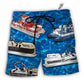 Beach Short / Adults / S Pontoon Blue Water - Beach Short - Owls Matrix LTD