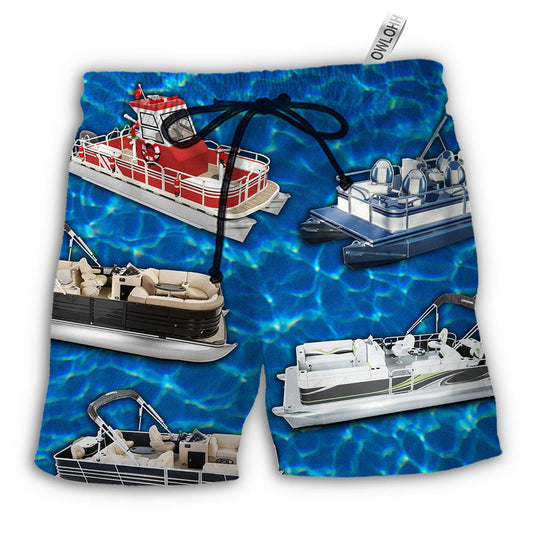 Beach Short / Adults / S Pontoon Blue Water - Beach Short - Owls Matrix LTD