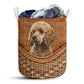 Poodle Dog Rattan Teaxture - Laundry Basket - Owls Matrix LTD