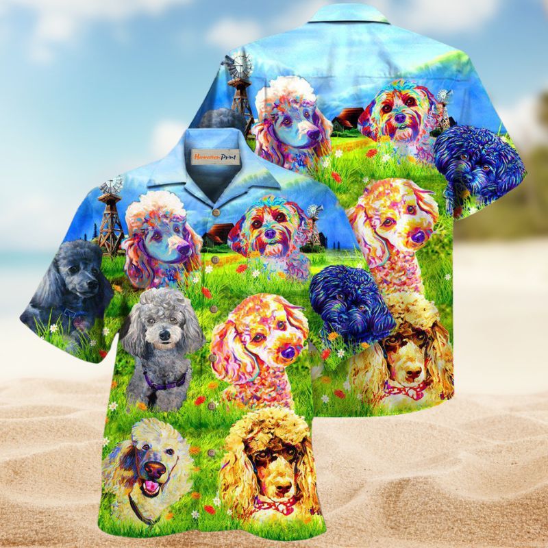 Poodles Grass Field Edition – Hawaiian Shirt