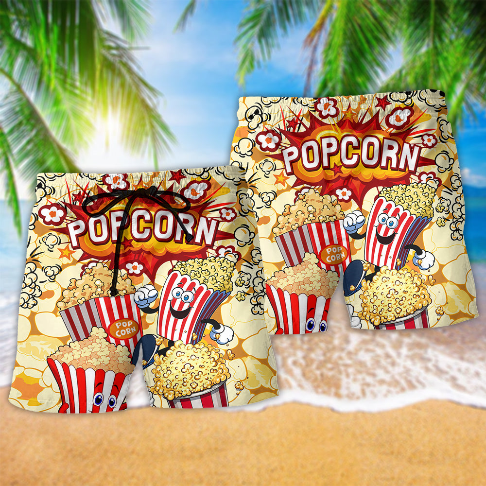 Popcorn Always The Answer - Beach Short