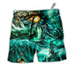 Beach Short / Adults / S Poseidon The God of Seas Style - Beach Short - Owls Matrix LTD