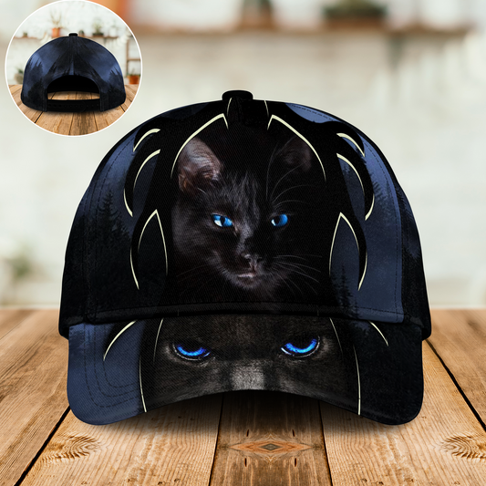 Powered By Black Cat Blue Eyes – Classic Cap