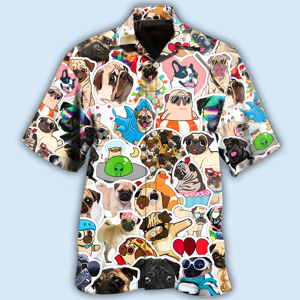 Pug Funny Style Dog Lover Pattern – Hawaiian Shirt