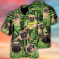 Pug Tropical Leaf Style – Hawaiian Shirt