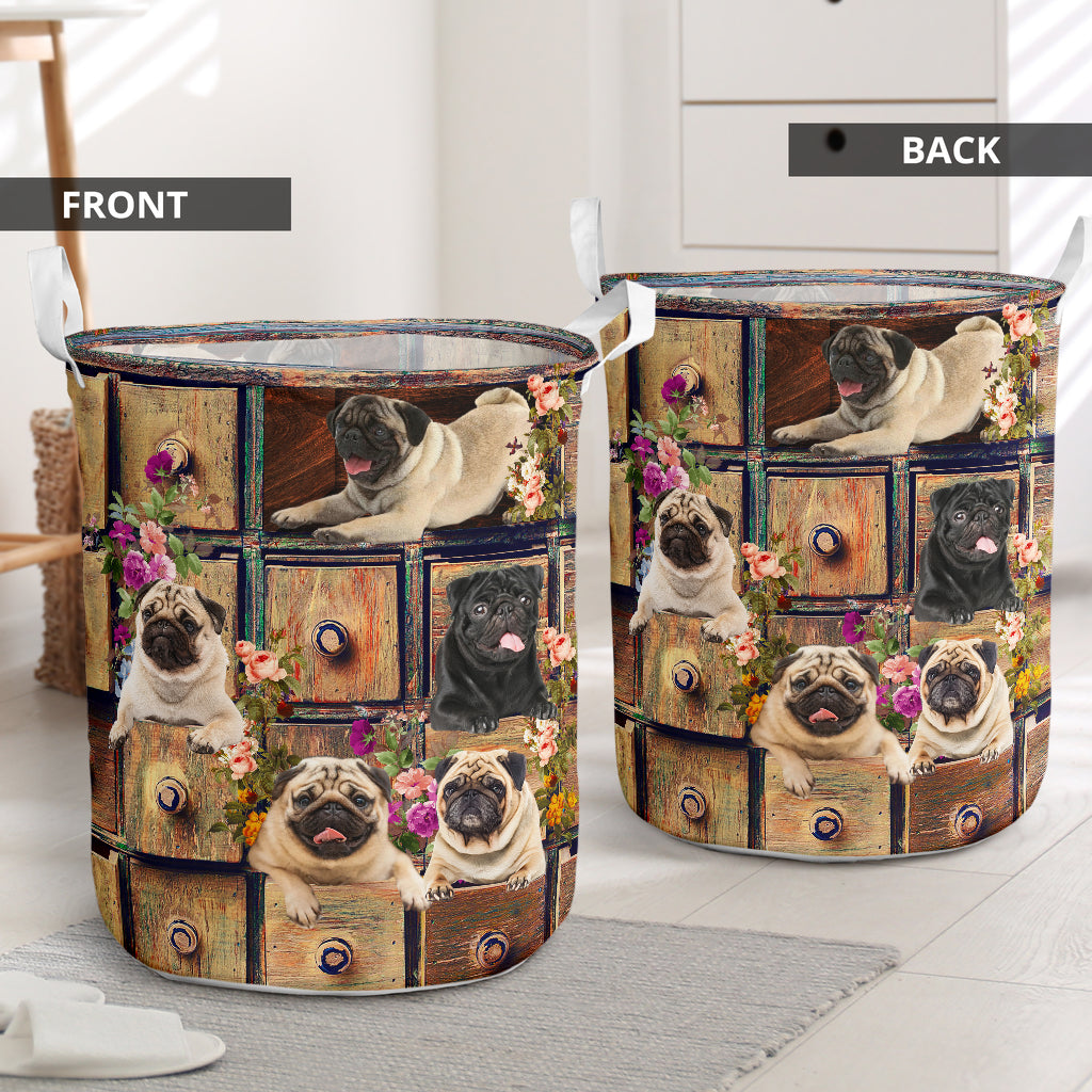 Pug Drawer - Laundry Basket - Owls Matrix LTD