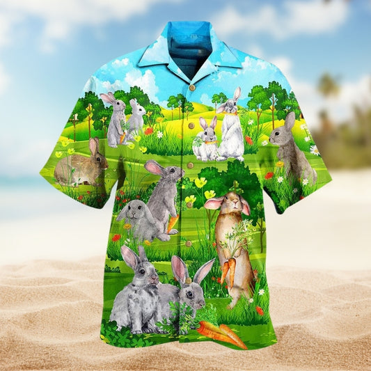 Rabbit Animals Love Carrot Limited Edition – Hawaiian Shirt