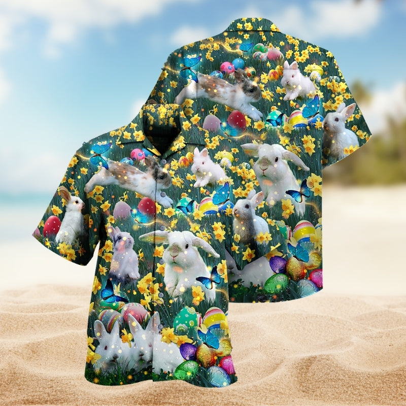 Rabbit Love Flowers And Animals Limited Edition – Hawaiian Shirt