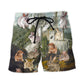 Rabbit Deep Thoughts Artistic - Beach Short