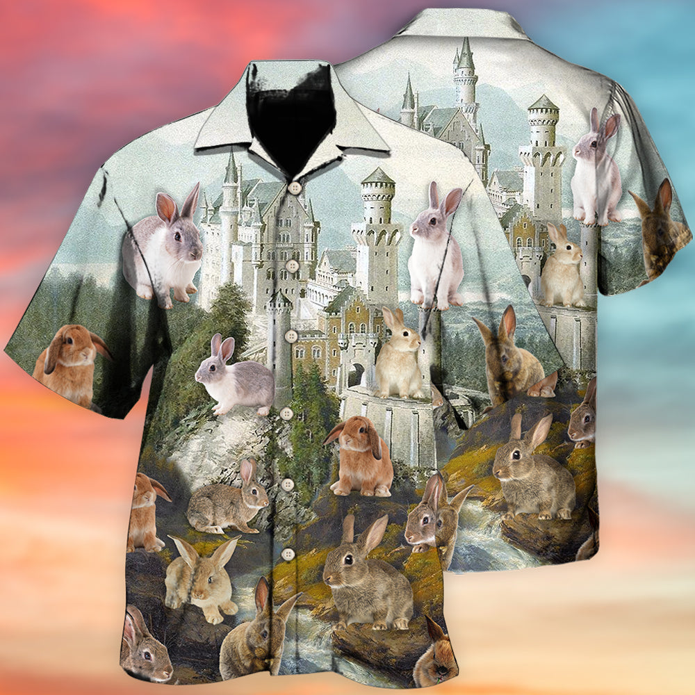 Thoughtful Rabbit Artistic Life Theme - Hawaiian Shirt