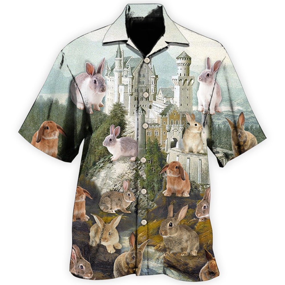 Thoughtful Rabbit Artistic Life Theme - Hawaiian Shirt