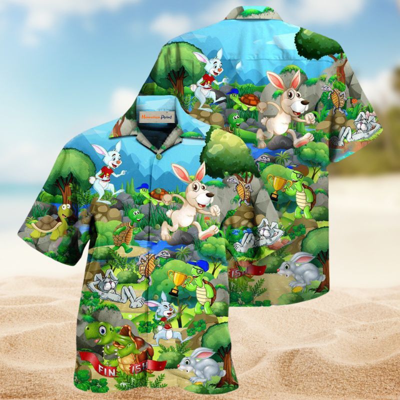 Rabbit Turtle Race Edition – Hawaiian Shirt