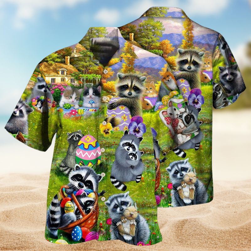 Raccoon Egg Hunter Edition – Hawaiian Shirt