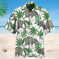 Raccoon Tropical Leaf Style – Hawaiian Shirt