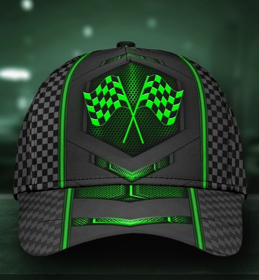 Racing Neon Carbon Pattern – Classic Cap