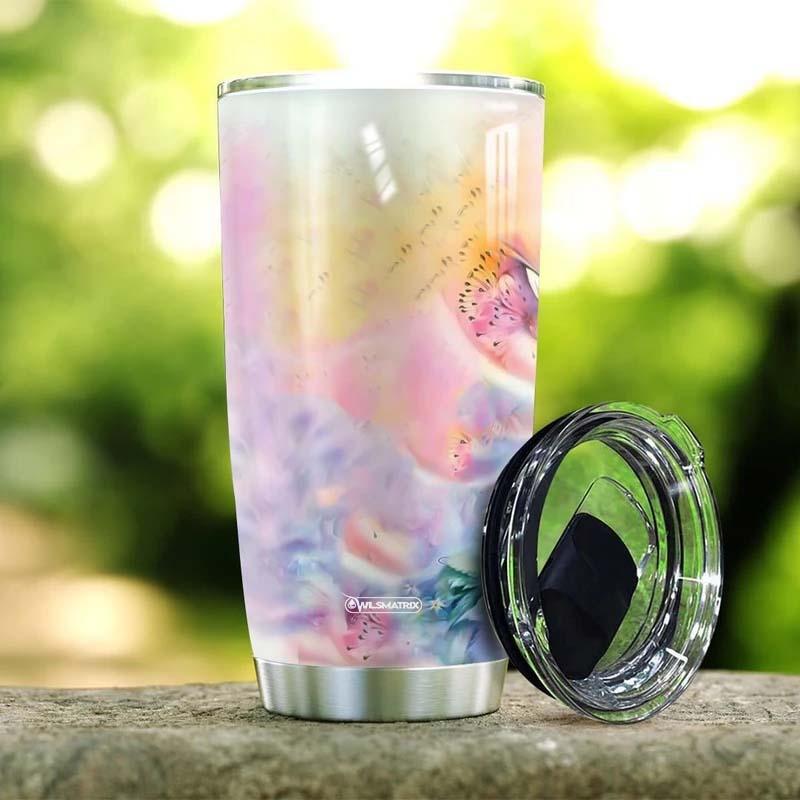 Butterfly Rainbow Personalized 20 Oz Tumbler