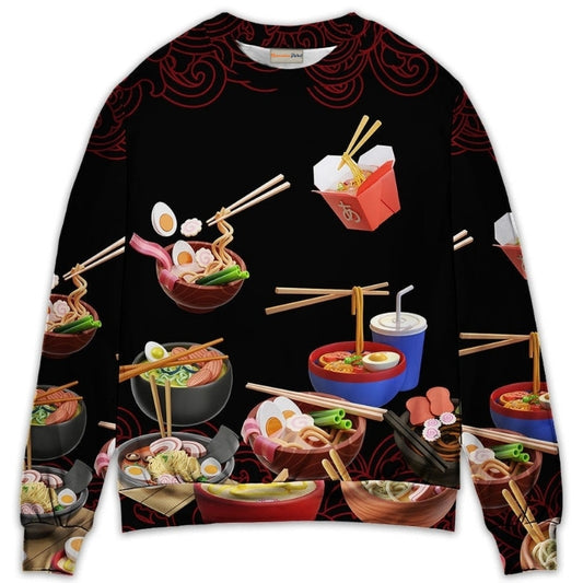 Ramen Fast Food Delicious Art – Sweater - Ugly Christmas Sweater