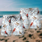 Cardinal Bird Winter Nature – Beach Short