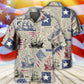 Sailing USA Flag Patriotic - Hawaiian Shirt