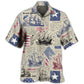 Sailing USA Flag Patriotic - Hawaiian Shirt