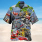 Riding Hot Rod For Holiday – Hawaiian Shirt