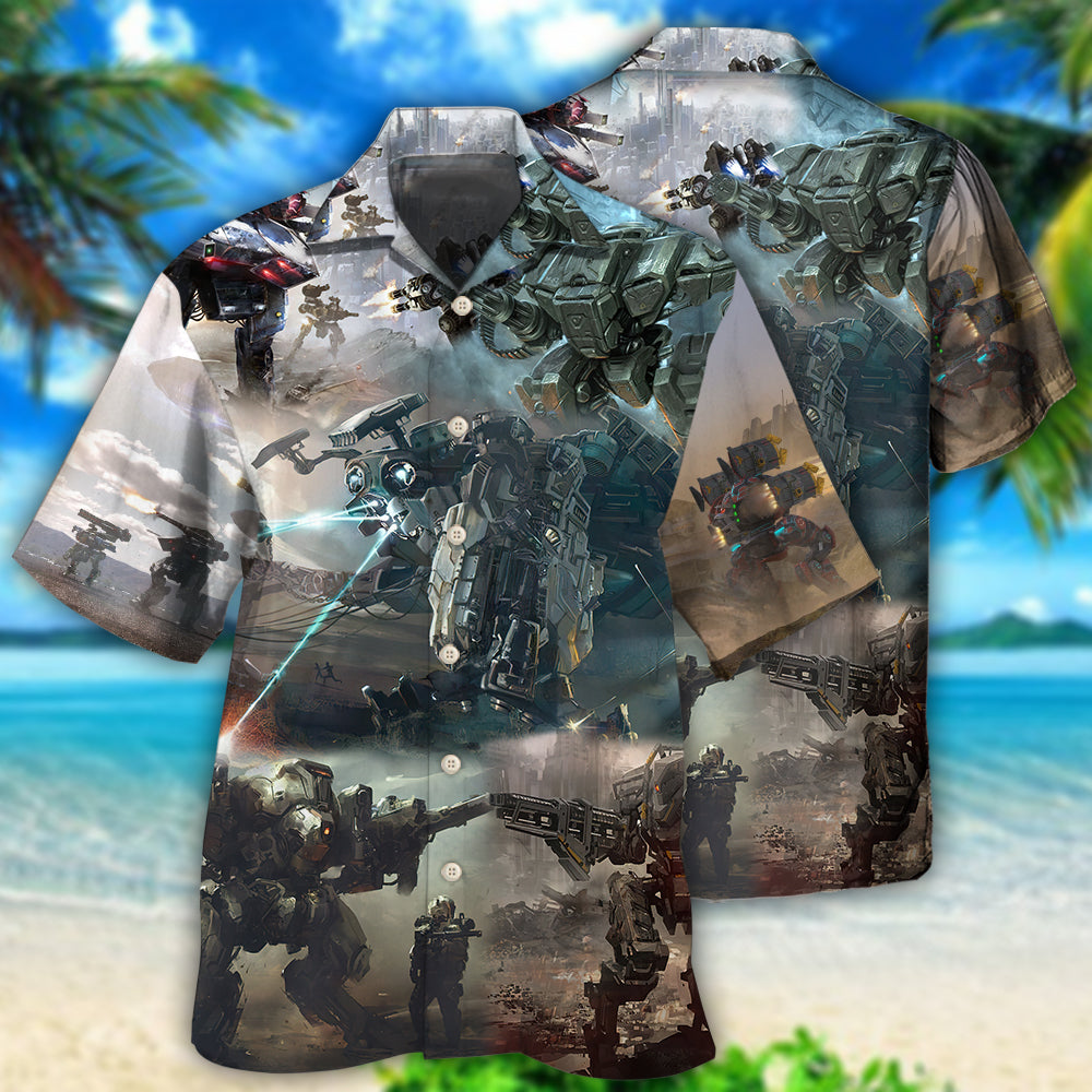 Robot Futuristic Cool Design – Hawaiian Shirt