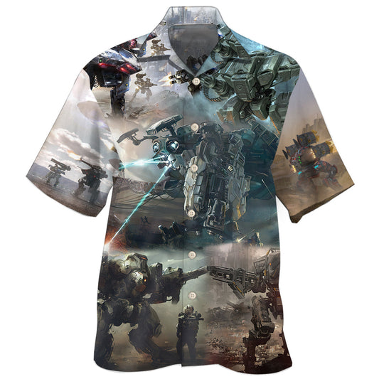 Robot Futuristic Cool Design – Hawaiian Shirt
