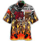Rock Music Red Flame Style – Hawaiian Shirt