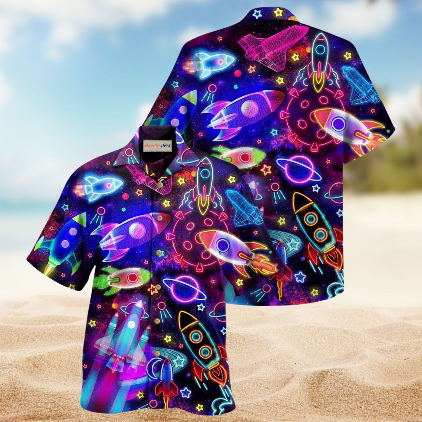 Rocket Shoot For Stars Edition – Hawaiian Shirt