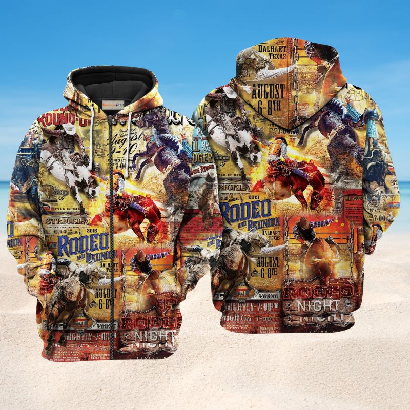 Rodeo Life Cowboy Spirit - 3D Hoodie