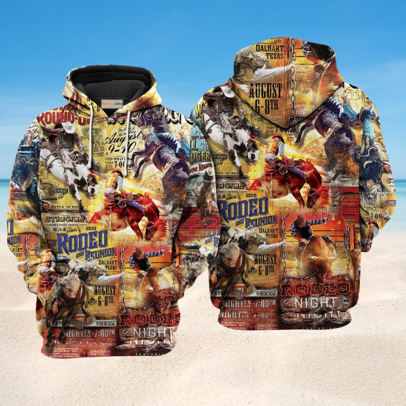 Rodeo Life Cowboy Spirit - 3D Hoodie