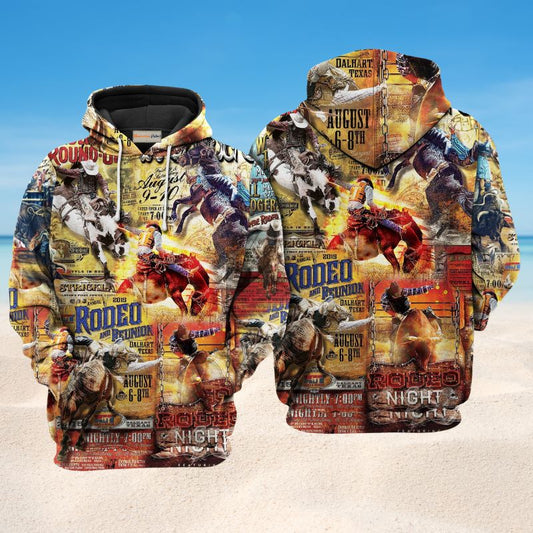 Rodeo Life Cowboy Spirit - 3D Hoodie